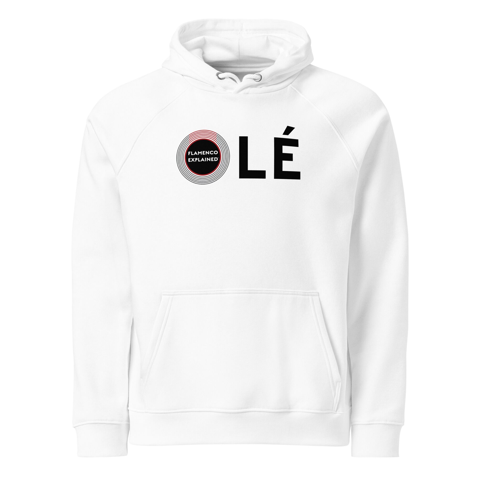 2 Sided Unisex Eco Hoodie - White - Image 2