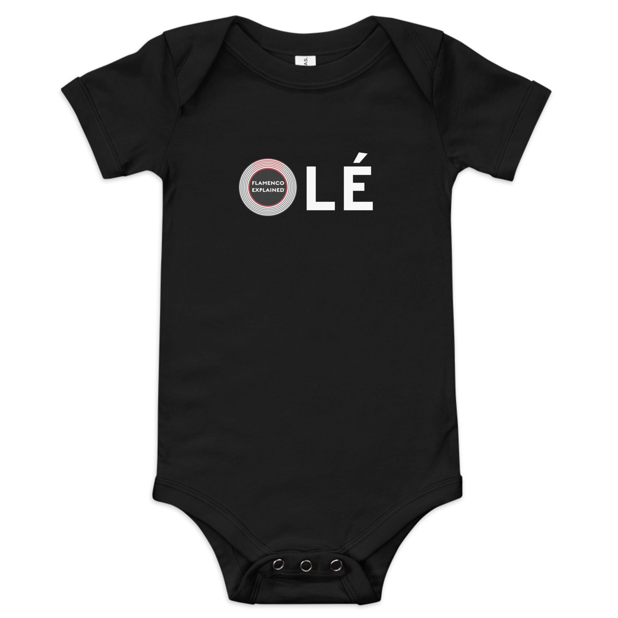 2 Sided Baby Cotton Onesie- Black or Dark Gray - Image 2