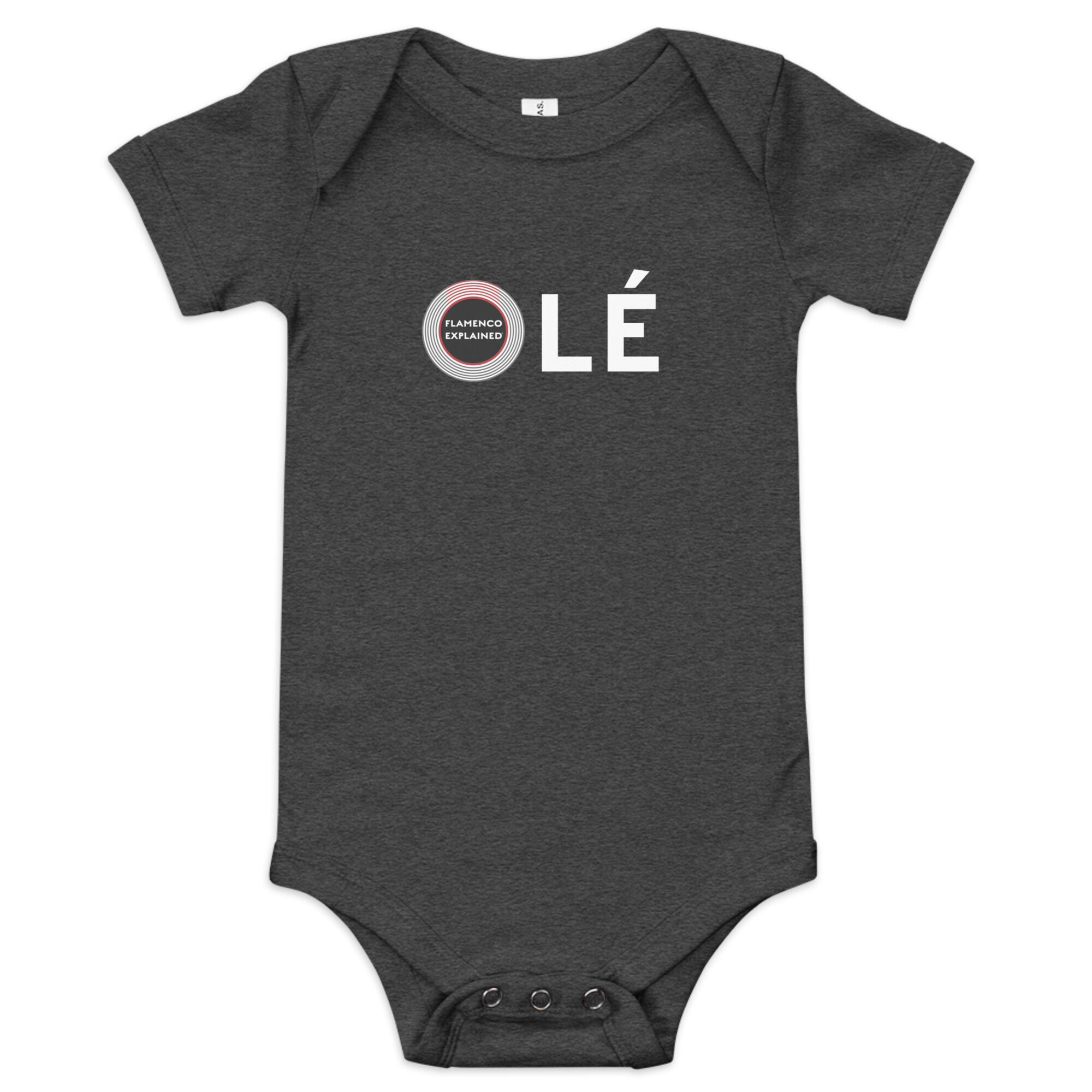2 Sided Baby Cotton Onesie- Black or Dark Gray - Image 4