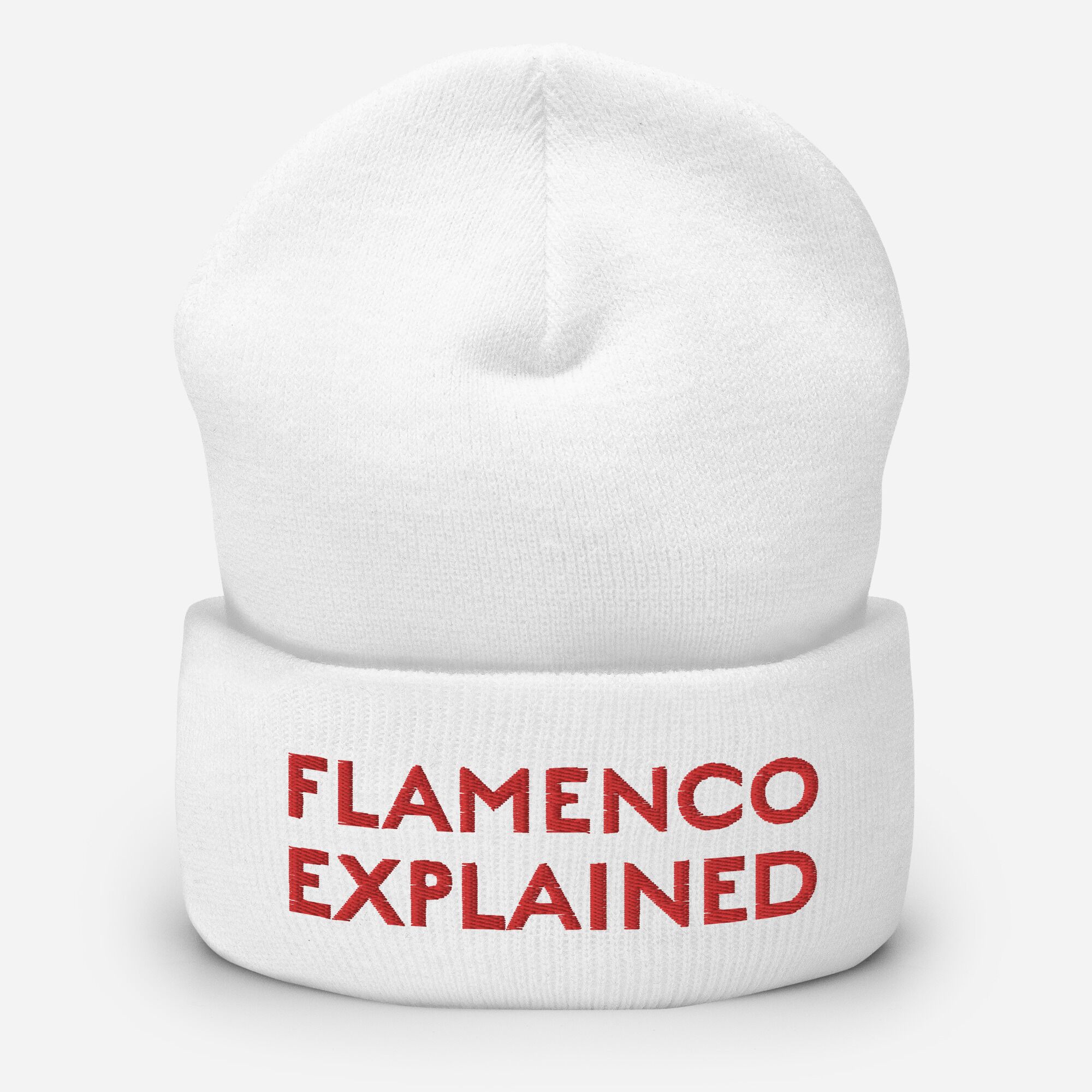 Cuffed Beanie - White