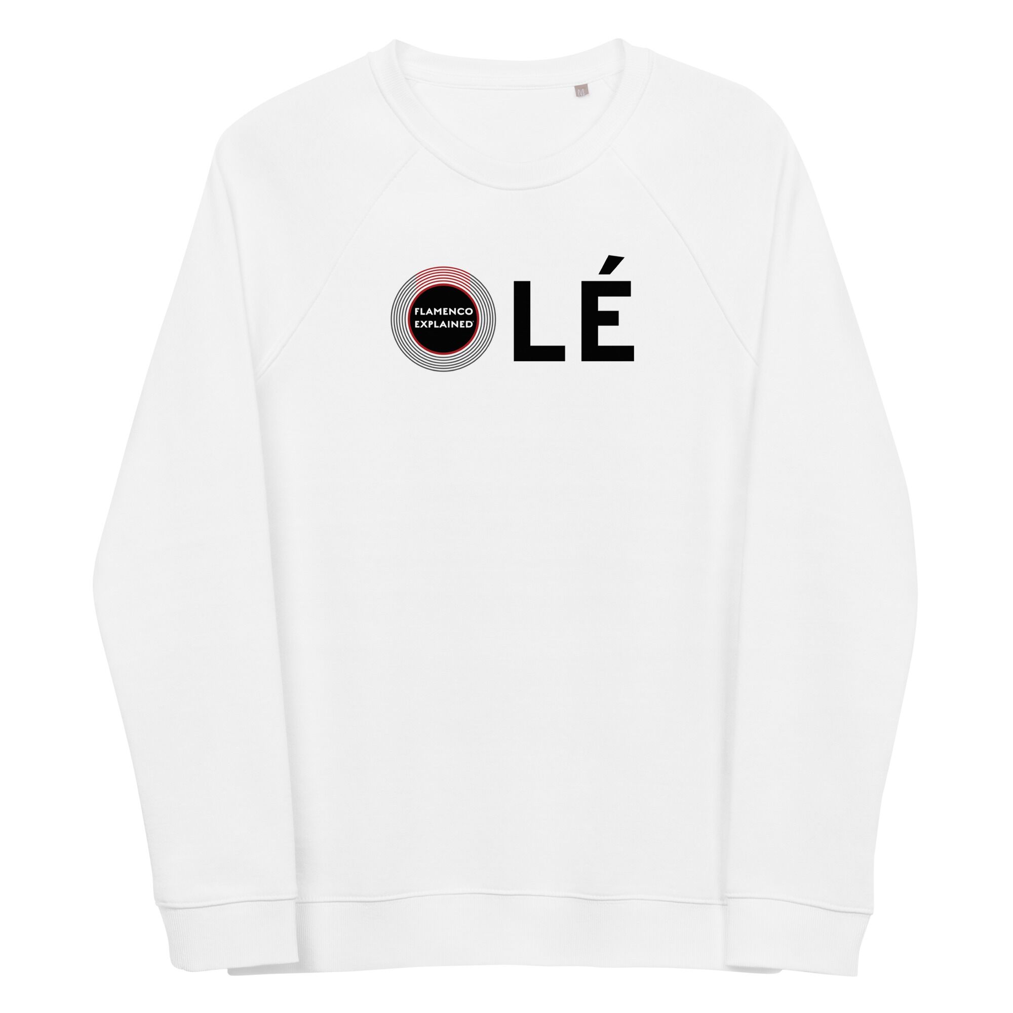 2 Sided Unisex Organic Sweatshirt - White