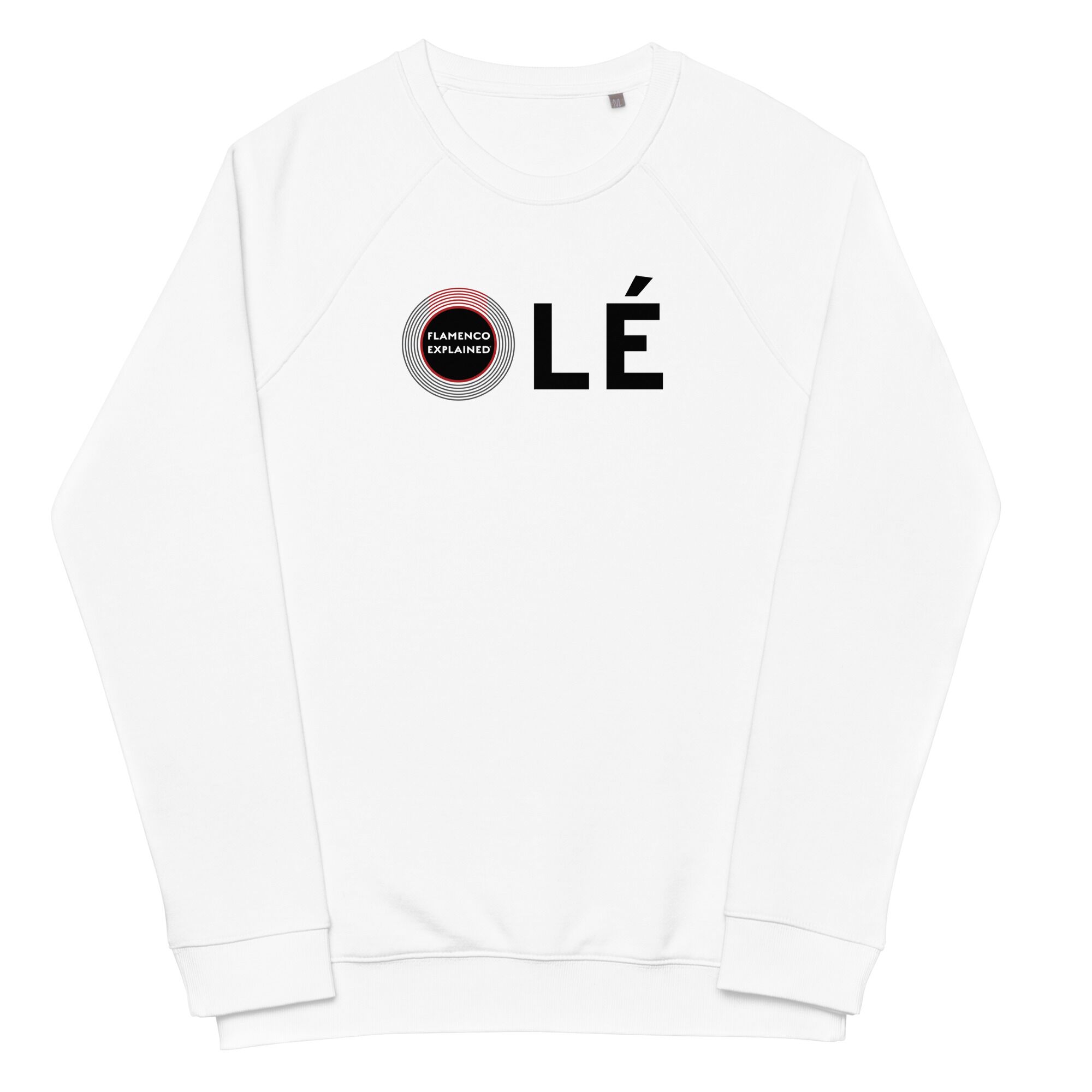 2 Sided Unisex Organic Sweatshirt - White - Image 3