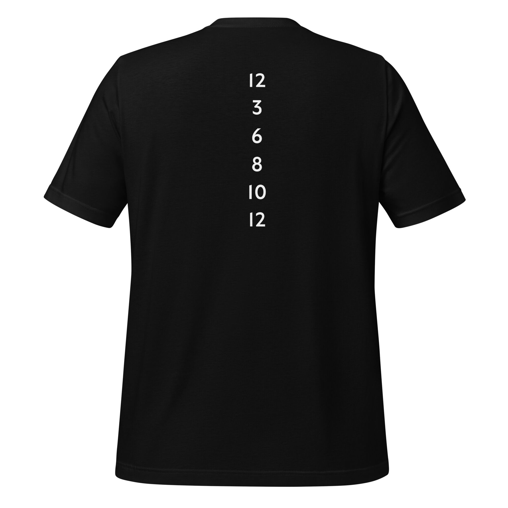 2 Sided Unisex Eco T-Shirt - Black